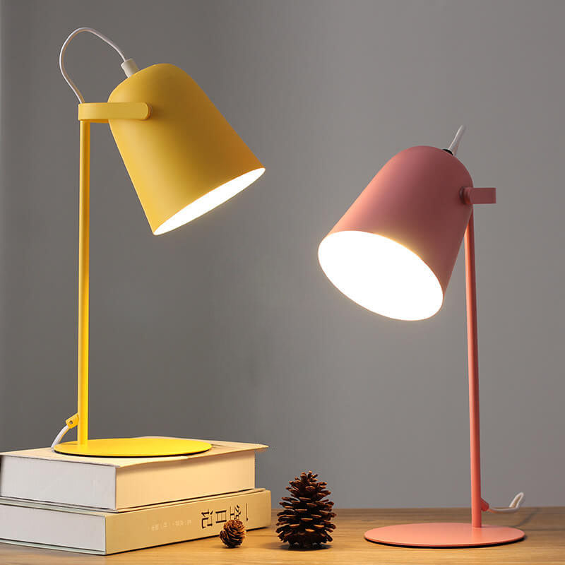 Nordic Macaron-Style Table Lamp – Modern Iron Design in Vibrant Colours