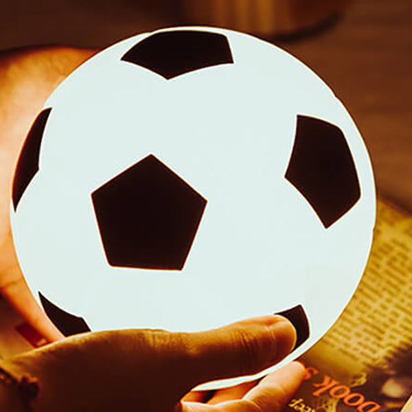 Football LED Night Light – Rechargeable USB Silhouette Lamp for Bedroom