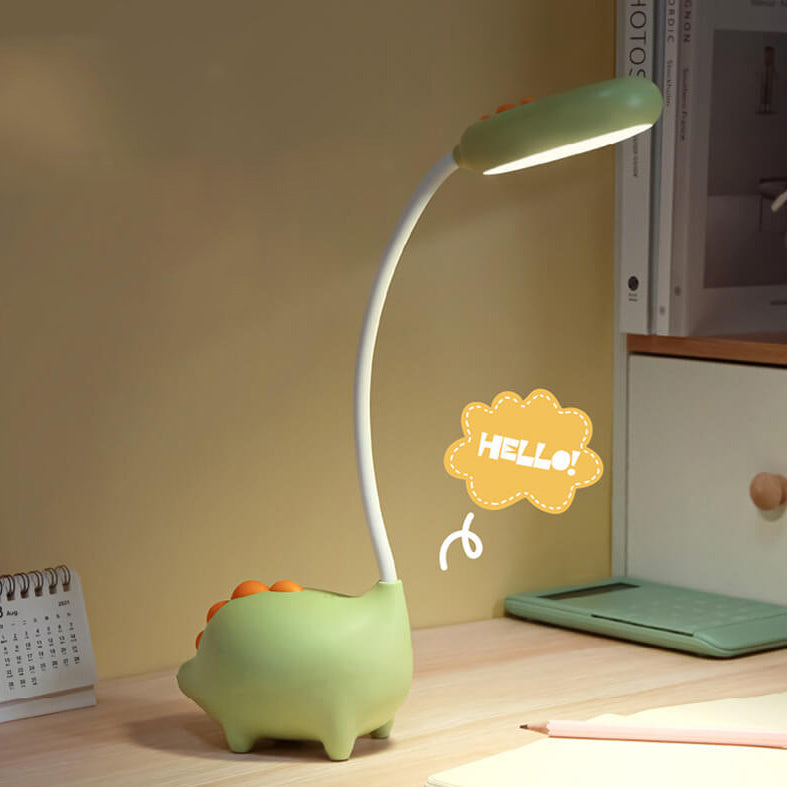 Rechargeable Dinosaur LED Desk Lamp – Eye-Caring Night Light for Kids and Adults