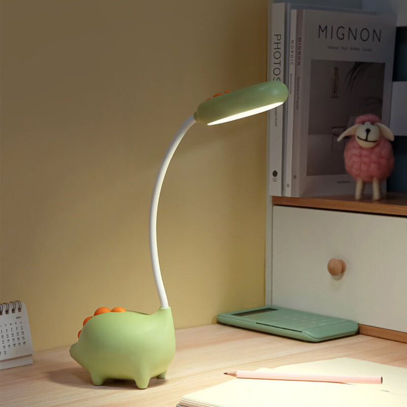 Rechargeable Dinosaur LED Desk Lamp – Eye-Caring Night Light for Kids and Adults