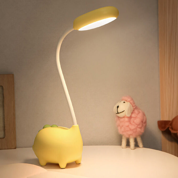 Rechargeable Dinosaur LED Desk Lamp – Eye-Caring Night Light for Kids and Adults