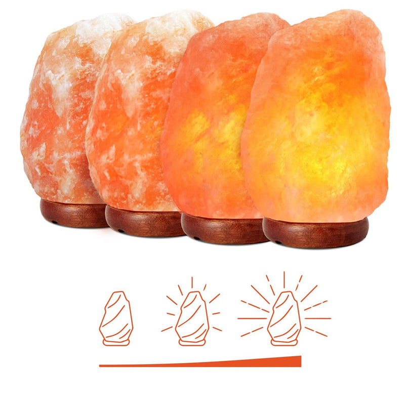 Himalayan Salt Lamp with Dimmer Switch – Natural Handcrafted Pink Salt Crystal Lamp for Relaxation and Wellness