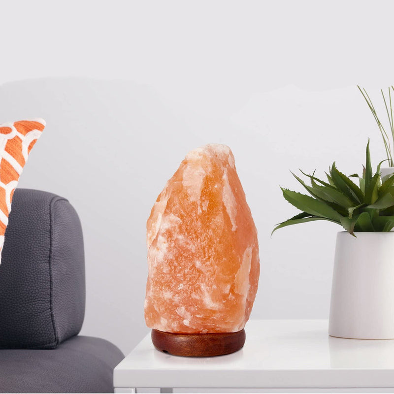 Himalayan Salt Lamp with Dimmer Switch – Natural Handcrafted Pink Salt Crystal Lamp for Relaxation and Wellness