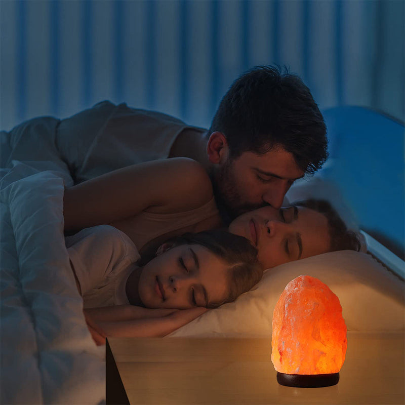 Himalayan Pink Salt Lamp with Remote Control – Natural Crystal LED Lamp for a Relaxing Atmosphere