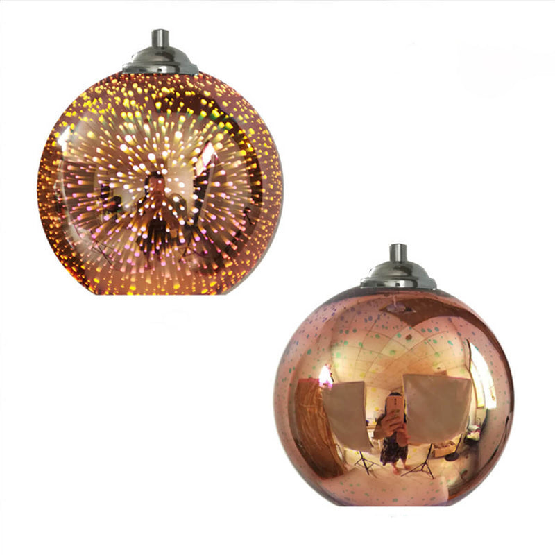 Modern 3D Firework Glass Dome Pendant Light – Colourful Design for Stunning Interiors