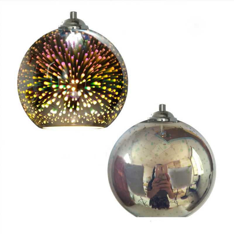 Modern 3D Firework Glass Dome Pendant Light – Colourful Design for Stunning Interiors