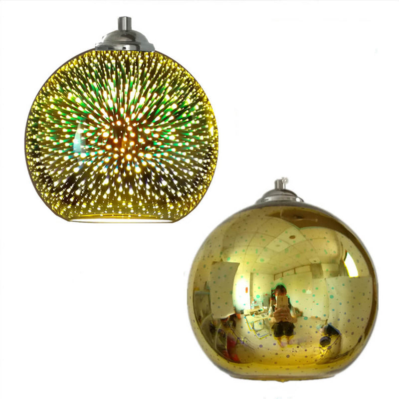 Modern 3D Firework Glass Dome Pendant Light – Colourful Design for Stunning Interiors