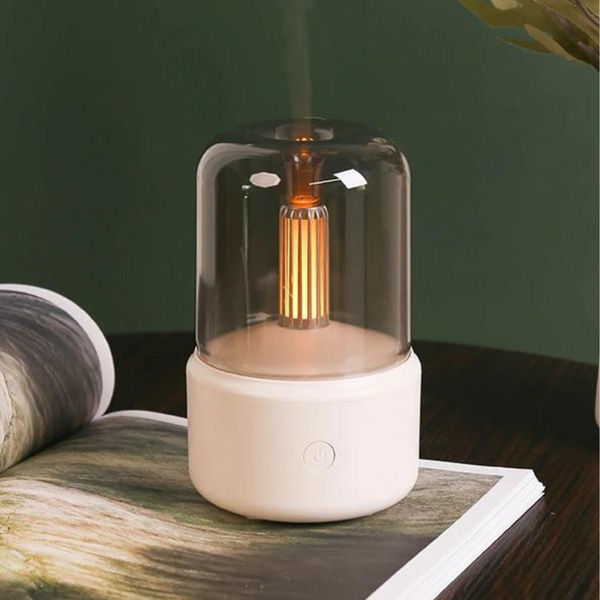 Retro Aroma Diffuser with Night Light – USB Essential Oil Humidifier for Home and Office