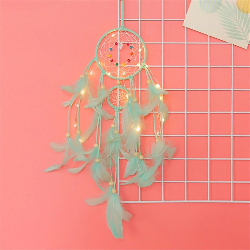 Illuminated Dreamcatcher – Fairy Light Dreamcatcher for Bedrooms & Aesthetic Spaces