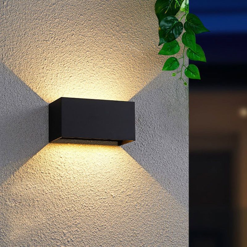 Modern Waterproof LED Outdoor Wall Light – Up & Down Lighting for Patios and Gardens