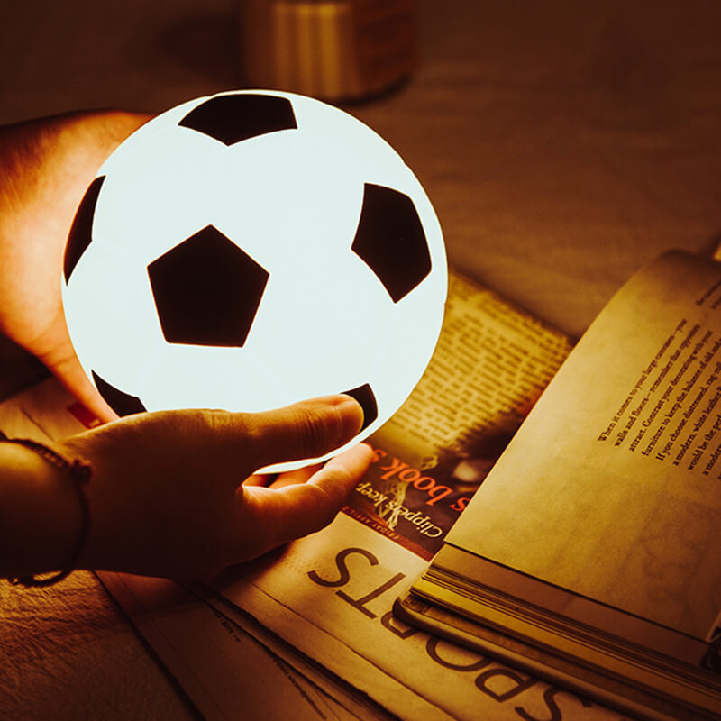 Football LED Night Light – Rechargeable USB Silhouette Lamp for Bedroom