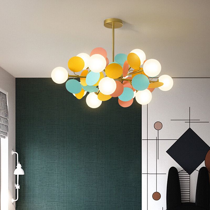 Modern Multi-Coloured Ceiling Pendant Light – Unique Designer Chandelier