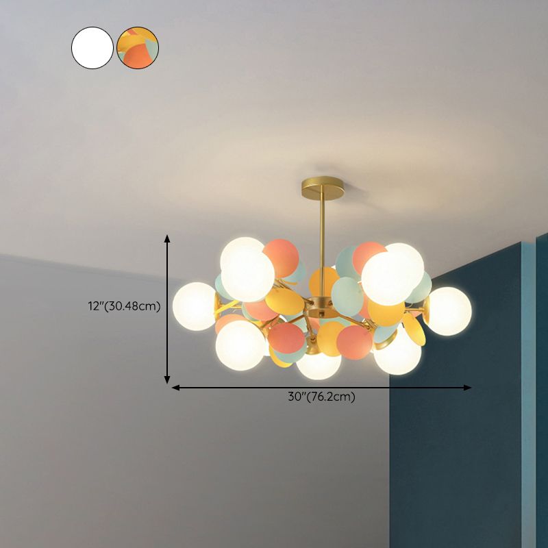 Modern Multi-Coloured Ceiling Pendant Light – Unique Designer Chandelier