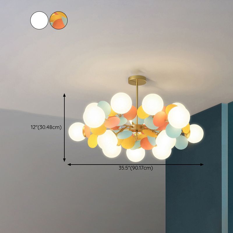 Modern Multi-Coloured Ceiling Pendant Light – Unique Designer Chandelier