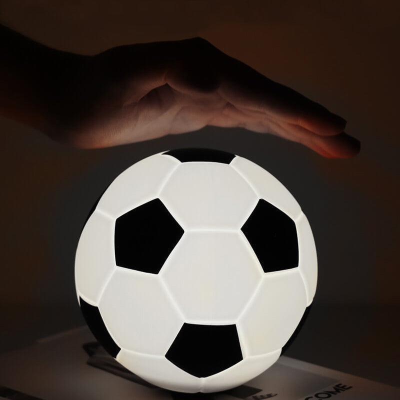 Football LED Night Light – Rechargeable USB Silhouette Lamp for Bedroom