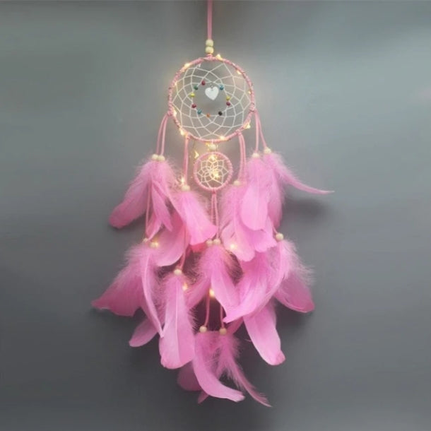 Illuminated Dreamcatcher – Fairy Light Dreamcatcher for Bedrooms & Aesthetic Spaces