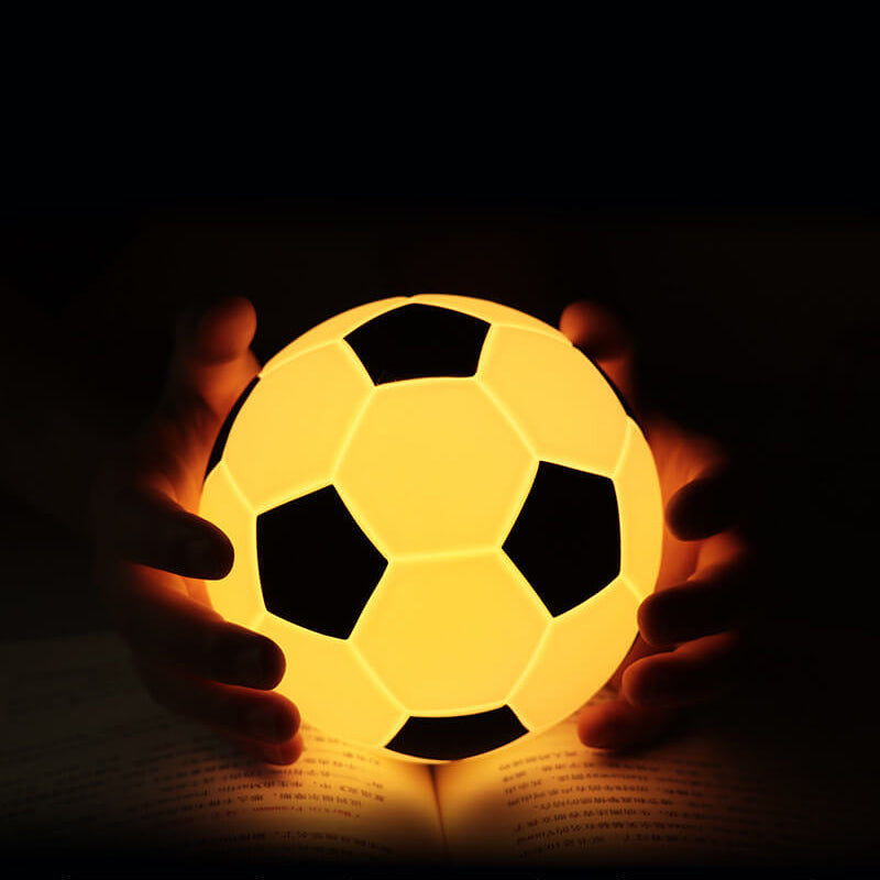 Football LED Night Light – Rechargeable USB Silhouette Lamp for Bedroom