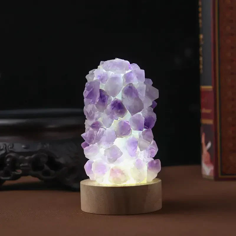 Amethyst Crystal Lamp – Healing Energy and Soft Ambient Light