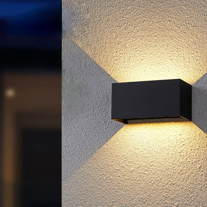 Modern Waterproof LED Outdoor Wall Light – Up & Down Lighting for Patios and Gardens