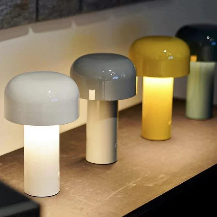 Modern Mushroom Rechargeable Table Lamp | Wireless Touch-Control LED Lamp