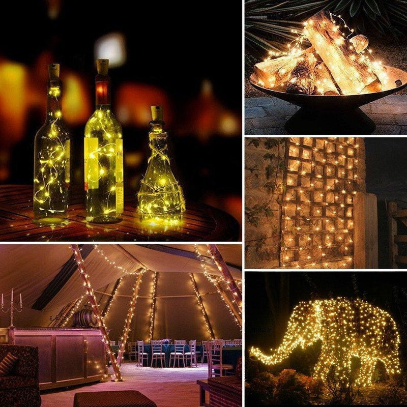 Solar-Powered Fairy String Lights – Copper Wire LED Outdoor Lighting