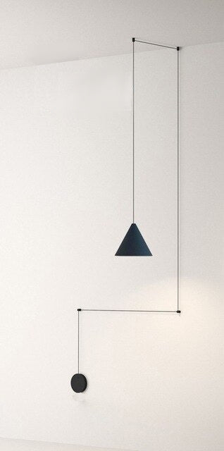 Modern Black Cone-Shaped Metal Pendant Light – Perfect for Kitchens, Dining Areas & Bedside Lighting