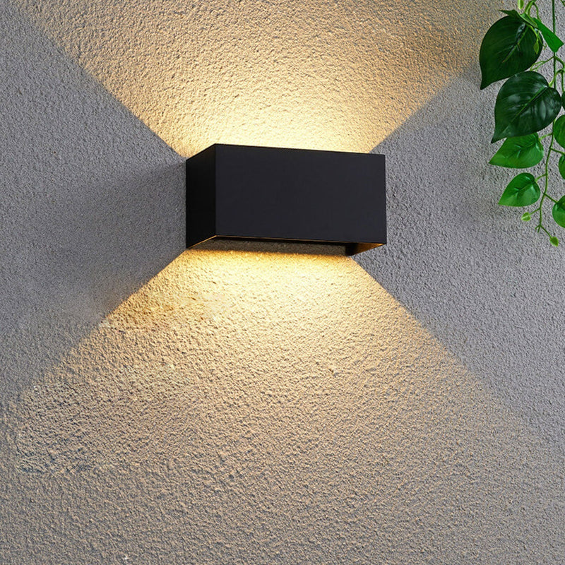 Modern Waterproof LED Outdoor Wall Light – Up & Down Lighting for Patios and Gardens