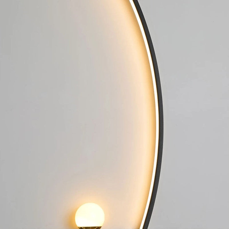 Minimalist LED Wall Light – Modern Curved Wandleuchte for Living Room or Bedroom