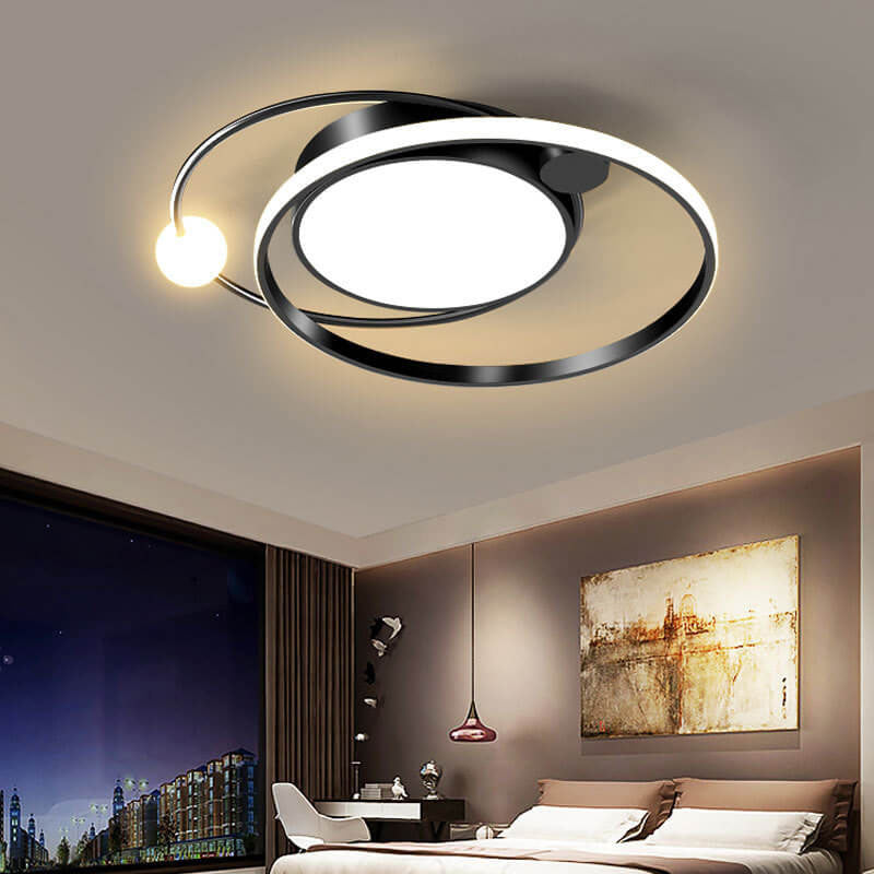 Nordic Circular LED Flush Mount Ceiling Light – Modern Elegance for Any Room