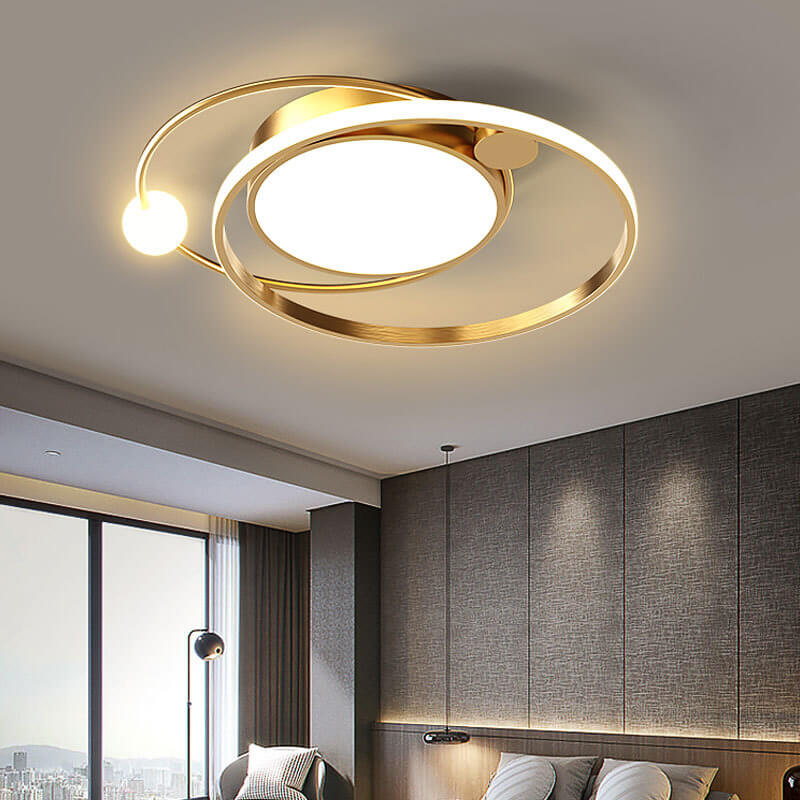 Nordic Circular LED Flush Mount Ceiling Light – Modern Elegance for Any Room