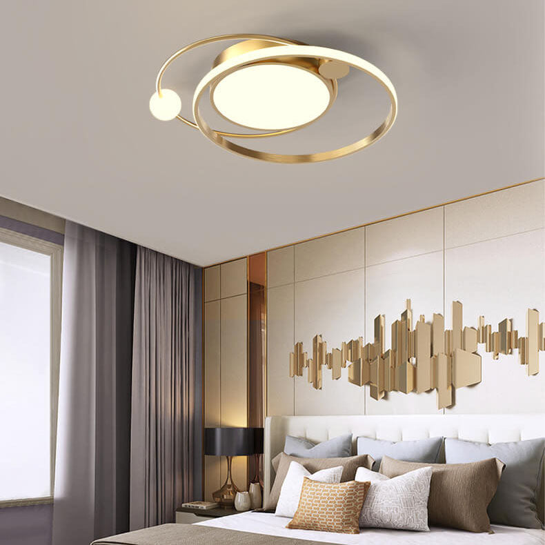 Nordic Circular LED Flush Mount Ceiling Light – Modern Elegance for Any Room