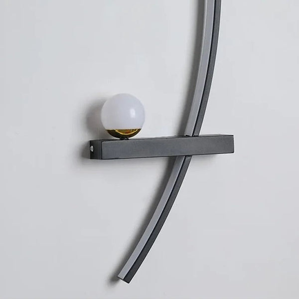 Minimalist LED Wall Light – Modern Curved Wandleuchte for Living Room or Bedroom