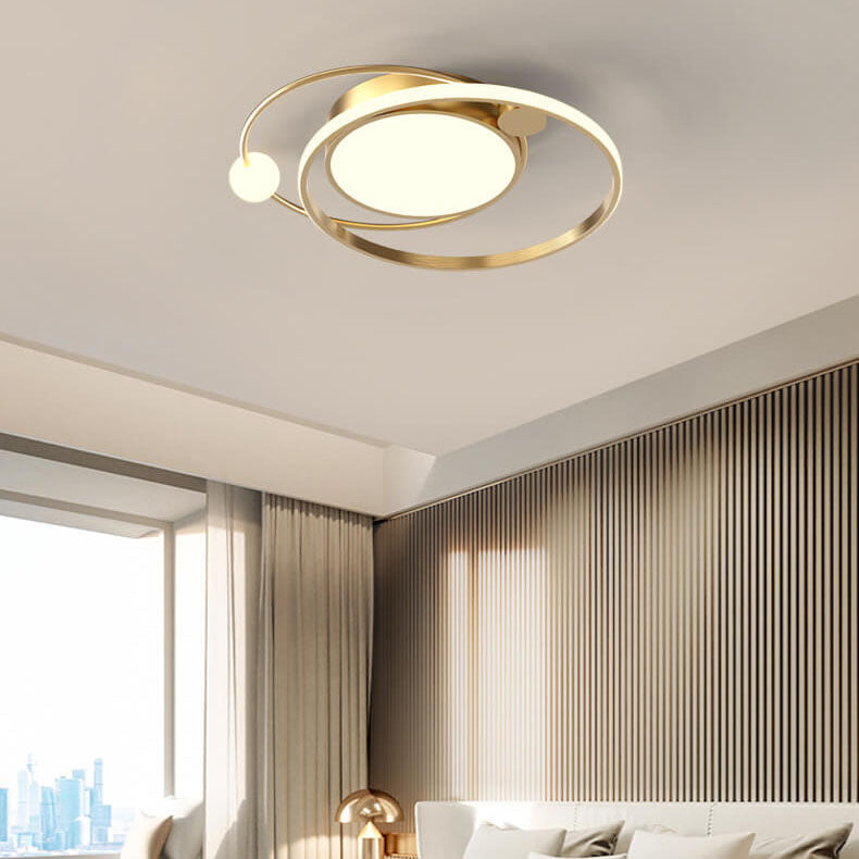 Nordic Circular LED Flush Mount Ceiling Light – Modern Elegance for Any Room