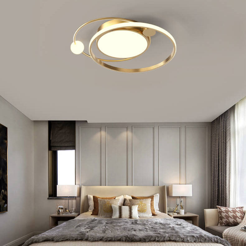 Nordic Circular LED Flush Mount Ceiling Light – Modern Elegance for Any Room