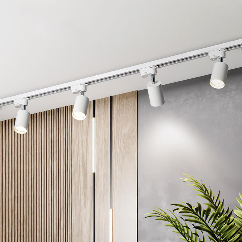 Modern LED Track Lighting – Contemporary Flush-Mount Fitting with 3/4/5 Adjustable Lights