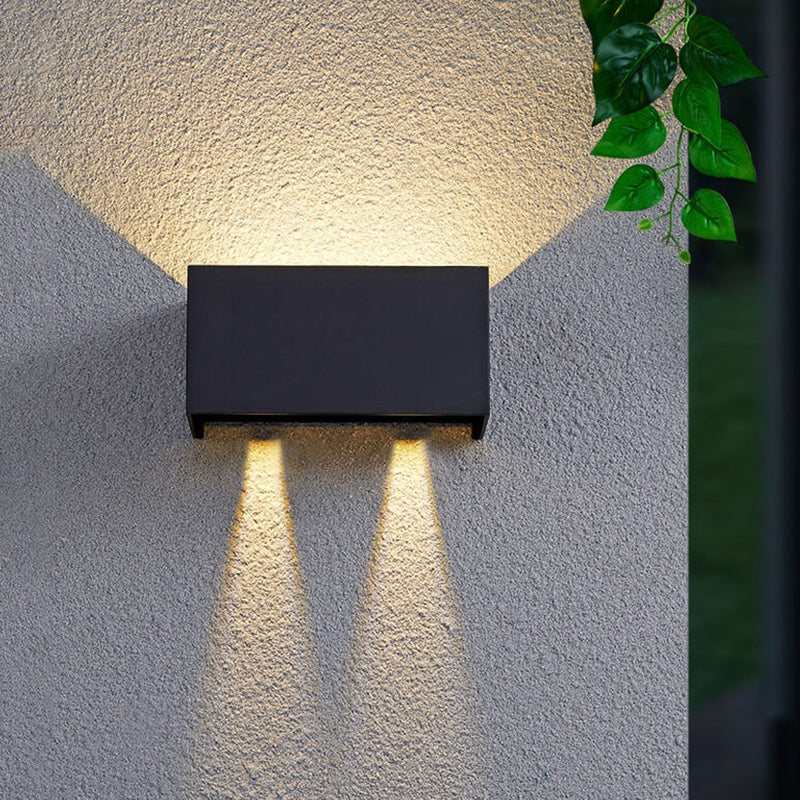 Modern Waterproof LED Outdoor Wall Light – Up & Down Lighting for Patios and Gardens