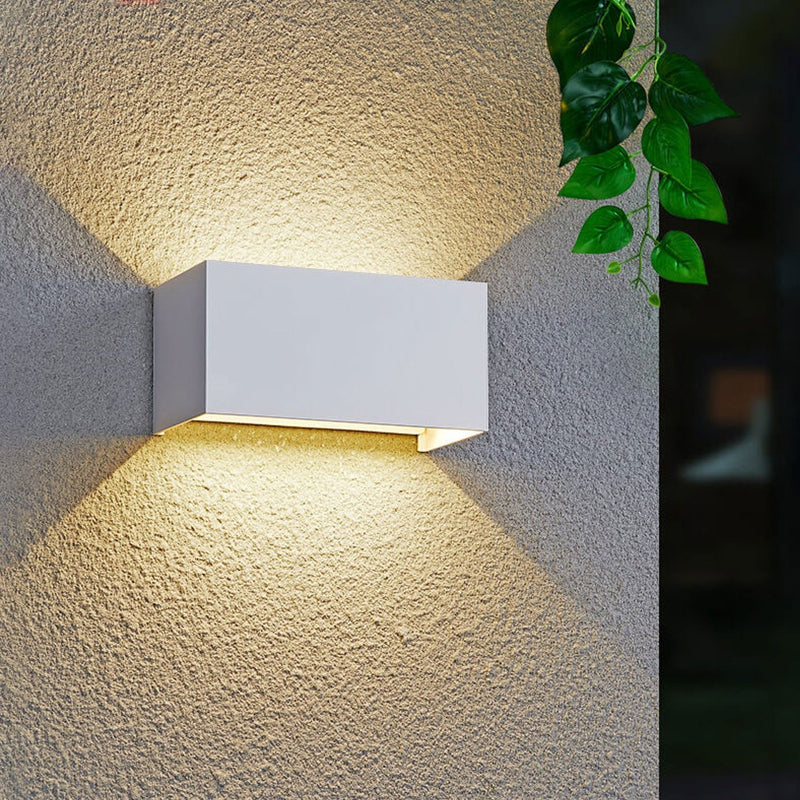 Modern Waterproof LED Outdoor Wall Light – Up & Down Lighting for Patios and Gardens