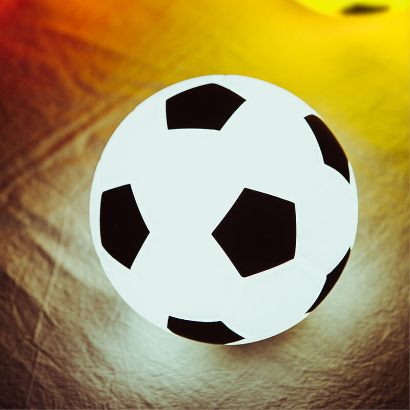 Football LED Night Light – Rechargeable USB Silhouette Lamp for Bedroom