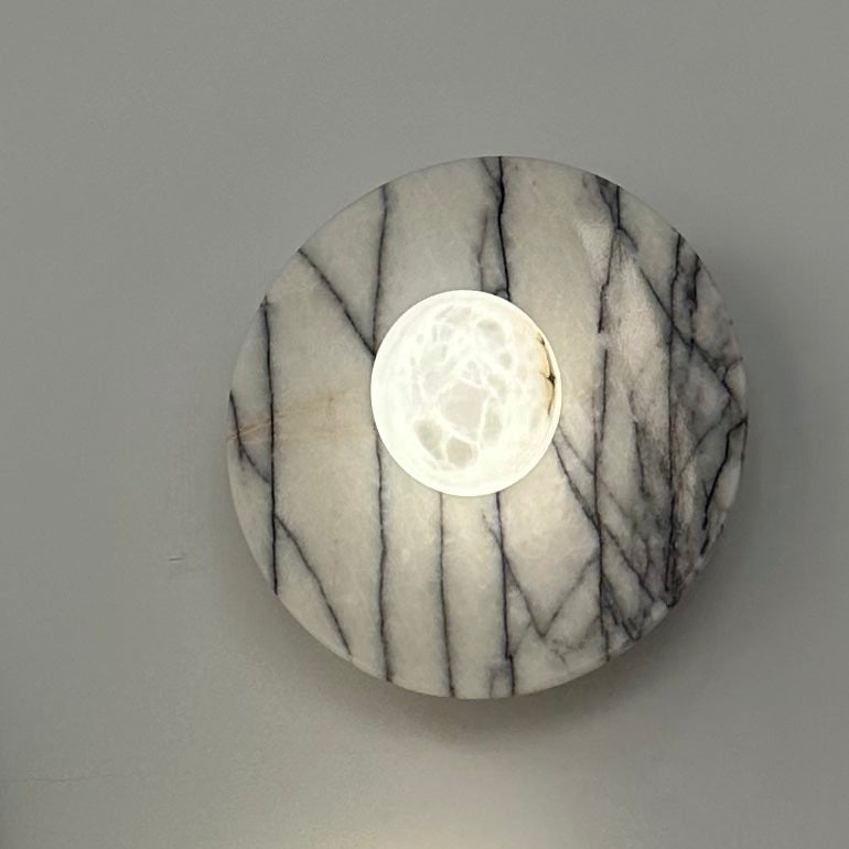 Spanish Marble Wall Light – Elegant Ceiling and Wall Lamp (Diameter 23 cm)