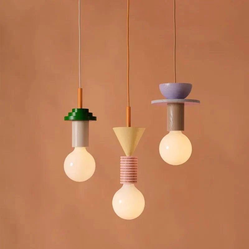 Memphis Style Geometric Pendant Lights | Playful Designer Ceiling Lights in 9 Unique Styles