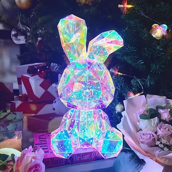 Crystal LED Bunny Lamp – Decorative LED Light for Children’s Rooms & Living Spaces