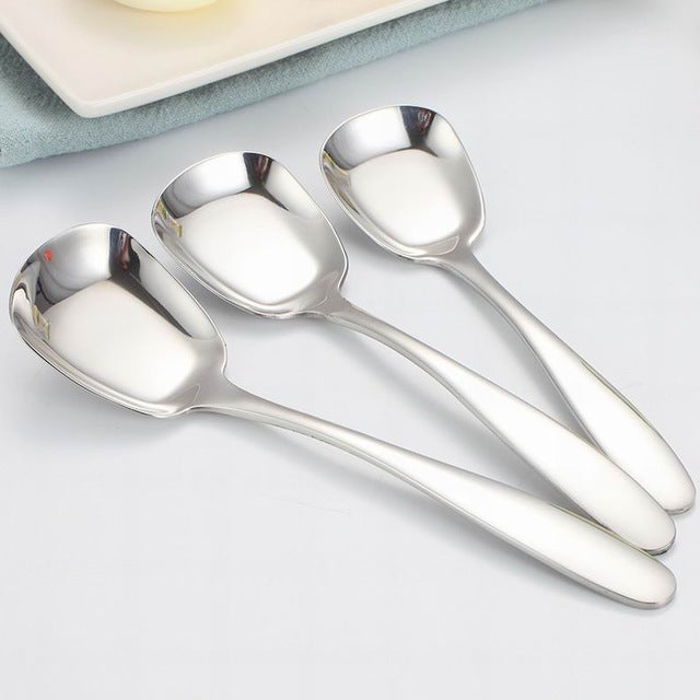 uxurious Gold-Plated Serving Spoons – 3-Piece Stainless Steel Set