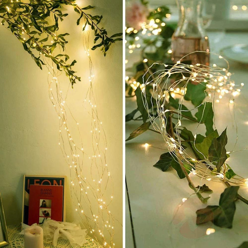 Solar-Powered Fairy String Lights – Copper Wire LED Outdoor Lighting