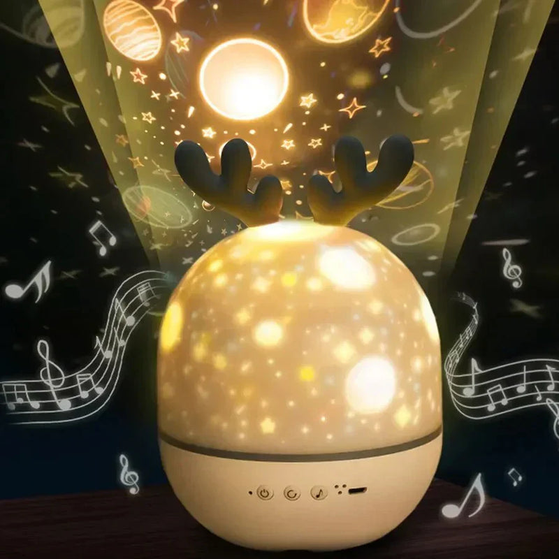 Starry Sky Projector Lamp – Magical Night Light with Music Function