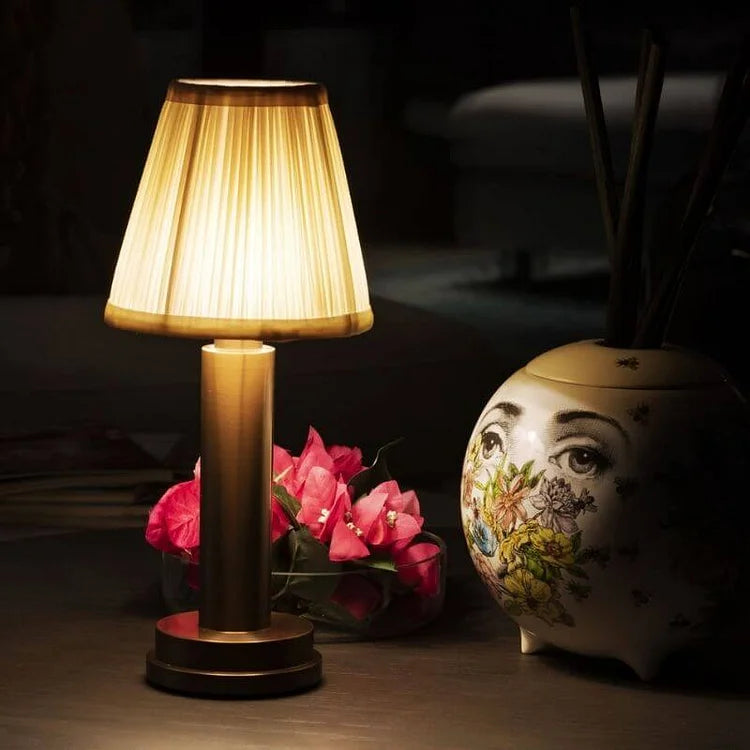 Cordless LED Table Lamp – Stylish Metal Design for Ambient Lighting