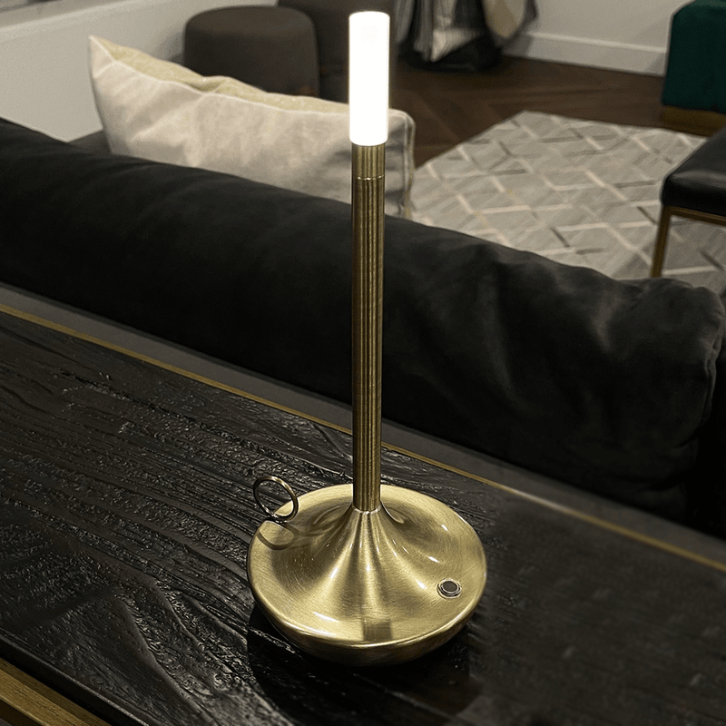 Portable LED Wick Table Lamp – Minimalist Table Lighting for Any Ambience