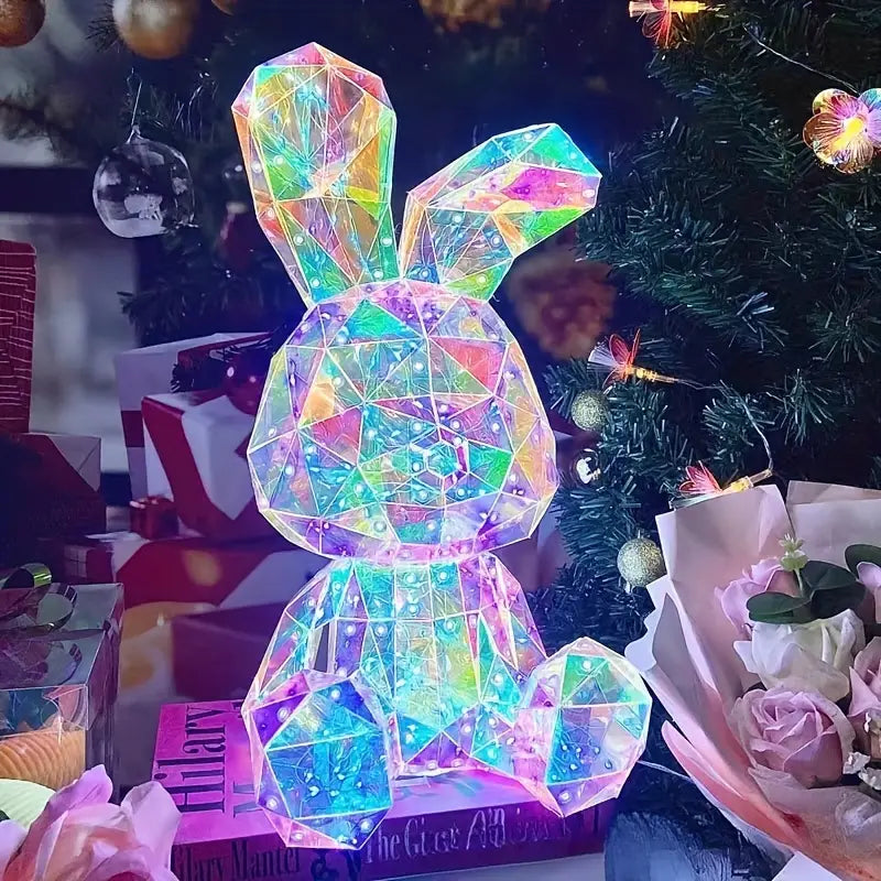 Crystal LED Bunny Lamp – Decorative LED Light for Children’s Rooms & Living Spaces