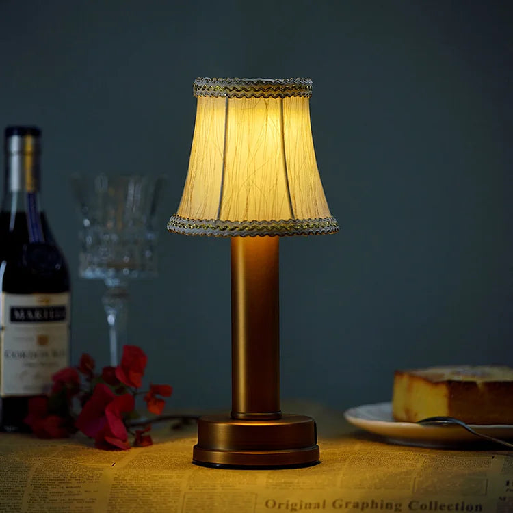 Cordless LED Table Lamp – Stylish Metal Design for Ambient Lighting