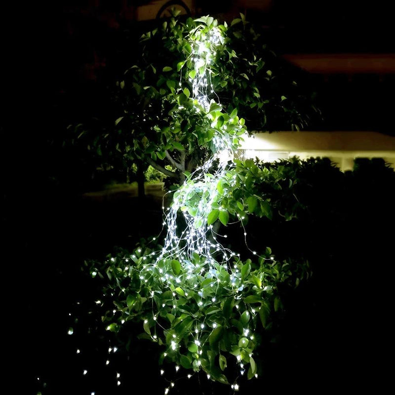 Solar-Powered Fairy String Lights – Copper Wire LED Outdoor Lighting