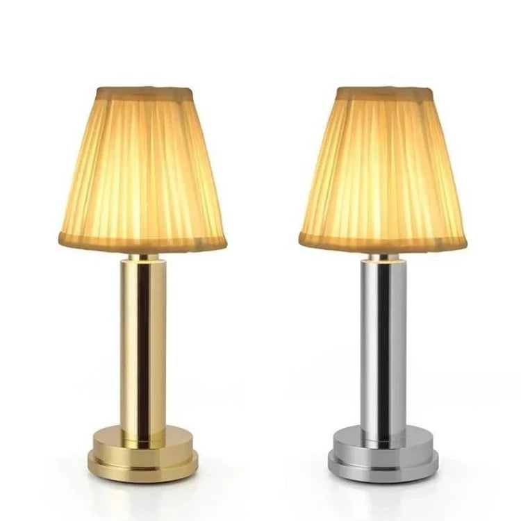 Cordless LED Table Lamp – Stylish Metal Design for Ambient Lighting